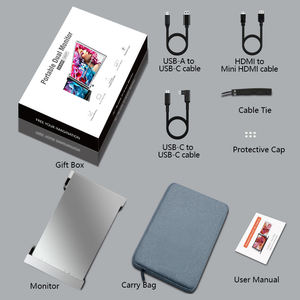 Écran d'<span class=keywords><strong>ordinateur</strong></span> <span class=keywords><strong>portable</strong></span> <span class=keywords><strong>supplémentaire</strong></span> <span class=keywords><strong>portable</strong></span> de 14 pouces 60 Hz avec Full HD 1080P, large compatibilité, panneau IPS - Product Image 6