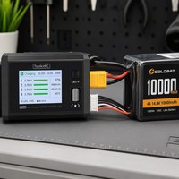 Chargeur intelligent ToolkitRC M7AC AC100W DC300W à double sortie, multifonction, avec test de signal et déchargeur d'équilibrage pour drones FPV RC et aéronefs