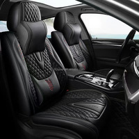 Juego completo de fundas de asiento de coche deportivo de lujo, funda de asiento de coche de cuero de PVC/PU para vehículos Toyota