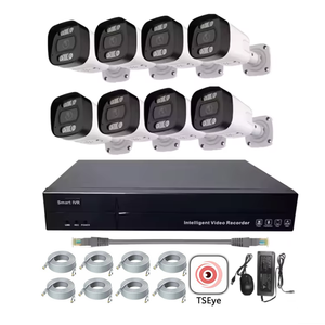 ระบบกล้องวงจรปิดรักษาความปลอดภัยบ้าน 4K 8MP 8CH NVR Kit พร้อมกล้อง IP แบบใช้สาย Poe ตรวจจับบุคคลและยานพาหนะ สำหรับบันทึกภาพตลอด 24 ชั่วโมง - Product Image 1