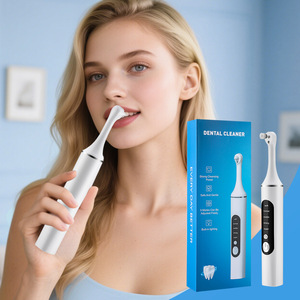 Dental <b>Cleaner</b> Electric Tooth Polisher 5 Modes LED Lighting Portable Teeth Cleaning Kit with 6 Replaceable Heads - Product Image 1