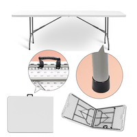 Table de bar pliante en plastique résistant aux intempéries Table haute rectangulaire pour cocktail en plein air et lors d'événements