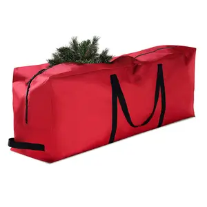 WS336 맞춤형 방수 크리스마스 트리 보관 가방 저항 보관 주최자 옥스포드 패브릭 크리스마스 화환 보관 가방