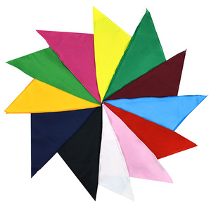 Cetak kustom kanvas hewan peliharaan warna Solid poliester segitiga Bandana gaya Ins anjing kucing Bib besar polos dasi kupu-kupu grosir - Product Image 2