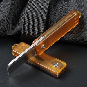 Hongrui Mini llavero Sandvik14c28ns cuchillo de bolsillo peso ligero pequeño cuchillo plegable EDC caja cortador PEI Ember mango imán - Product Image 3