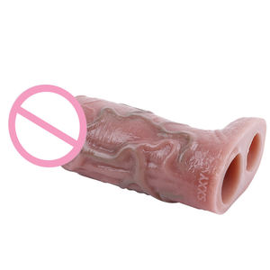 Neues Design Künstliche Penis-Hüllen Set Herren Durchbohrte Perlen Strukturiertes Design Alternative Verdickende Penis-Hüllen für Männer - Product Image 2