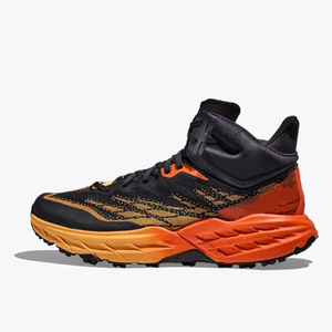 Outdoor Mountain Trail Running Shoes Breathable Knit Mesh <b>Black</b> Red Optional Anti Slip Wear Resistant Hiking Athletic Footwear - Product Image 1