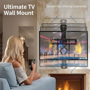 Support TV motorisé pour cheminée, réglable en hauteur, avec système de descente automatique pour un positionnement à l'œil du téléviseur dans le salon - Product Image 5