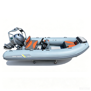 Bateau pneumatique semi-rigide (RIB) personnalisé en aluminium, certifié CE, sûr et idéal pour les loisirs en famille lors d'aventures insulaires - Product Image 4