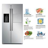 Grand réfrigérateur 646L à contrôle mécanique avec marque de distributeur personnalisée R600a LG Smart Fridge