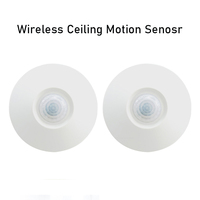 Lot de 2 supports de plafond rotatifs à 360° - Offre Spéciale °   Détecteur de mouvement PIR 433 MHz EV1527, capteur infrarouge sans fil certifié CE pour la sécurité domestique