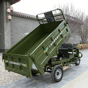 200cc Gasoline Tricycle Two-seater Three Wheel Car With Reinforced <b>Box</b> Motorcycle Dump Truck for Sand and Stone Transport - Product Image 6