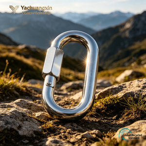 Heavy Duty O-Shape Stainless Steel Snap Hook <b>Hammock</b> Carabiner Climbing Snaps with Screw Locking Gate for Hiking and Climbing - Product Image 3