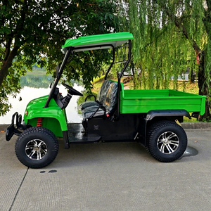 TZOWN Electric Classic Sightseeing Utility Cart Customized Color 4x4 Road Cargo Vehicle Canopy Open <b>Bed</b> 5 Passengers 2-Year - Product Image 1