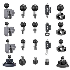 SORRISO Braçadeira de Alumínio Super Clamp com Cabeça Esférica Dupla, Braço Mágico com Rotação 360°, Rosca 1/4" e 3/8" para <span class=keywords><strong>C</strong></span>âmera de Ação, Celular, DSLR, Portátil - Product Image 2