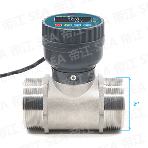 Màn Hình Hiển Thị Kỹ Thuật Số LCD Truyền Thông Bánh Xe RS485 Đồng Hồ Đo Lưu Lượng & Tốc Độ Dòng Chảy Kiểm Soát Lưu Lượng DN50 2 ''Ren SUS - Product Image 1