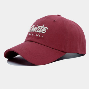 Casquettes de baseball non structurées personnalisées en coton lavé, brodées en 3D, avec logo brodé à pois, lettres et fruits, style 'Dad Hat' tendance, Gorras - Product Image 5