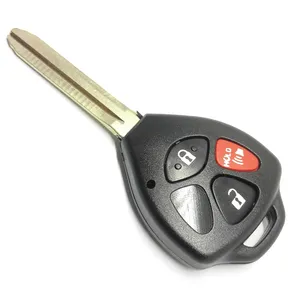 Auto parts without logo 2+1 horn hold buttons remote key shell for T-oyota C-amry Corolla Avalon Venza 2007 2012