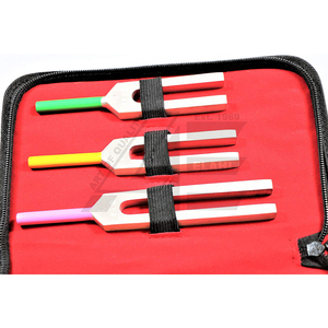 2026 NEUROLOGICAL Tuning Fork Set Premium 5pcs Stainless Steel Diagnostic Instruments-C2048 C1024 C512 C256 C128 Leather Case - Product Image 3