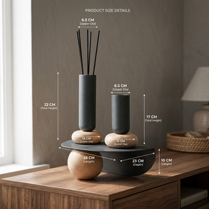 Quemador de Incienso Moderno de Metal y Madera, Porta Incienso Decorativo de Mesa para el Hogar, Oficina, Sala de Estar, Decoración Árabe - Product Image 5
