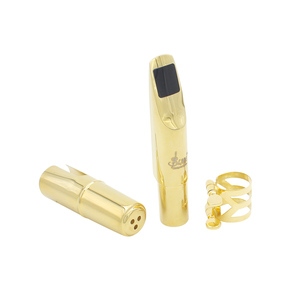 Boquilla <span class=keywords><strong>de</strong></span> Saxofón <span class=keywords><strong>Tenor</strong></span> SLADE B3 N.° 5 6 7 8, Accesorios <span class=keywords><strong>de</strong></span> Saxofón <span class=keywords><strong>Tenor</strong></span> <span class=keywords><strong>de</strong></span> Latón, Boquilla <span class=keywords><strong>de</strong></span> Metal Dorada con Protector Bucal - Product Image 4