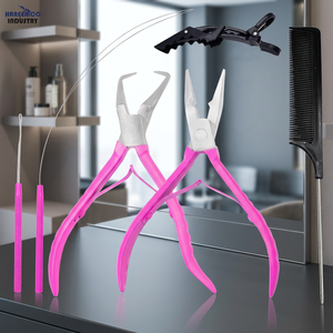 Kit d'outils professionnels écologiques pour extensions de cheveux Microlink Itip (rose) Modèle HI-1511 Marque personnalisée Fabriqué au Pakistan - Product Image 2