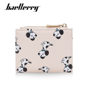 กระเป๋าสตางค์สั้นผู้หญิง Baellerry ลายสัตว์ พับสองตอน กระเป๋าใส่เหรียญแบบมีซิป ใช้ได้ทุกวัน - Product Image 5