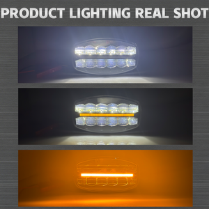 Luz de Trabajo para Auto de <span class=keywords><strong>9</strong></span> Pulgadas y 12 LED, DC12-24V, IP65, Impermeable, Aleación de Aluminio, Luz de Conducción LED Blanca y Amarilla, Doble Color, para Camioneta Todoterreno y SUV - Product Image 4
