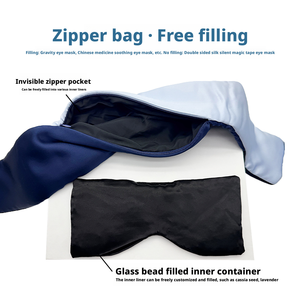 Mascherina per Occhi in Seta con Catena, Maschera per Dormire che Blocca la Luce, Ausilio per il Riposo per Signore e Signori - Product Image 4