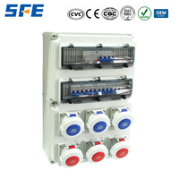 Boîtier de distribution industriel étanche SFE avec prise et boîtier de protection, boîte d'alimentation mobile monophasée