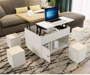 Meccanismo per Tavolo da Caffè Trasformabile in Tavolo da Pranzo, con Cerniera a Farfalla, Regolabile ed Estensibile - Product Image 6