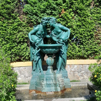 Estatua de Bronce Personalizada BLVE para Exteriores, Figura de Dos Damas, Escultura Antigua de Mujer Sensual para Proyectos de Paisajismo de Resorts