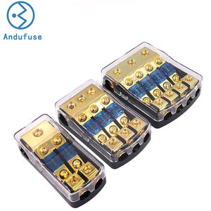 Porte-fusible Mini-ANL, bloc de <span class=keywords><strong>distribution</strong></span> de fusibles automobiles, 60 ampères, 12 V, support fusible, 0, 2, 4 jauges en entrée, 4/8 jauges en sortie - Product Image 1