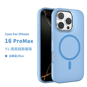 Prezzo all'ingrosso custodia protettiva magnetica in <span class=keywords><strong>Silicone</strong></span> puro colore liquido per <span class=keywords><strong>iPhone</strong></span> 11 12 13 14 Plus 15 16 Pro Max copertura Anti-goccia - Product Image 1
