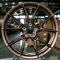 Jantes en alliage Flow Forming de 17, 18, 19 pouces, design à rayons fendus, en stock, PCD 5x108/112/114.3/120 pour BMW Audi Mercedes Benz