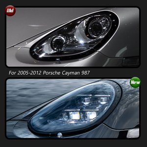 Per Porsche <span class=keywords><strong>Cayman</strong></span> 987.2 2009-2012 Gruppi Ottici Anteriori Stile Boxster Conversione LED Matrix - Product Image 3