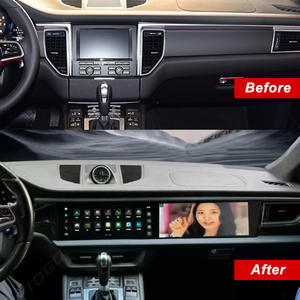 วิทยุติดรถยนต์ระบบแอนดรอยด์หน้าจอคู่ขนาด 12.3 นิ้ว พร้อมระบบนำทาง GPS, Carplay, หน้าจอสัมผัสแบบอินเทอร์แอคทีฟ สำหรับรถยนต์ปี 2014-2017 รองรับ MP3 และหน้าจอแยกส่วน - Product Image 4