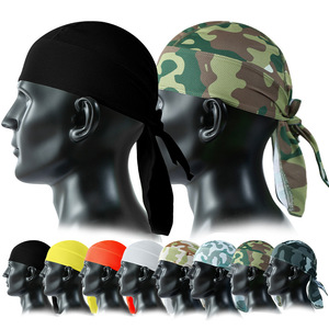 Schnellt rocknende Radsport Sport Laufhelm Liner Piraten hut Mesh Plain Camo Durags Schädel Banda nna Cap für Männer Frauen - Product Image 2