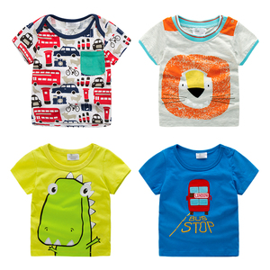 Camiseta Casual de Verano para Niños, 100% Algodón, Transpirable, Anti-Pilling - Product Image 1