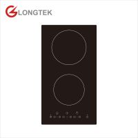 Kompor Induksi Listrik Domino 3500W dengan Dua Ring, Kontrol Sentuh Sensor, Permukaan Kaca Keramik