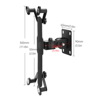Support mural rotatif pour tablette en métal 360, support de tablette mural en alliage d'aluminium librement réglable pour 7-13 pouces