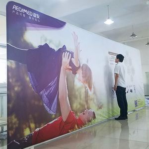 Expositor de Fondo para Ferias Comerciales de Fácil Montaje, Material de Papel, 8 pies x 8 pies, Retro, Portátil, Suministros Promocionales para Fiestas, Fabricante Directo - Product Image 6