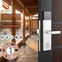 Cerraduras de Seguridad para Puertas de Hotel Plateadas, Mecanismo de Bloqueo Electromecánico, Tecnología RFID, Llave de Tarjeta IC Inteligente, Cerraduras Electrónicas Inteligentes
