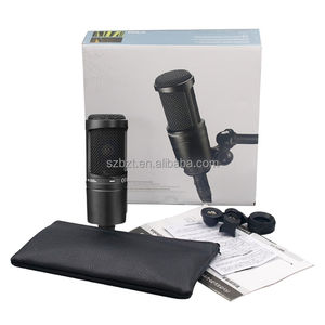 Microphone professionnel à condensateur cardioïde <span class=keywords><strong>AT2020</strong></span> pour les applications de projet/Home Studio Mic pour l'enregistrement de jeux de chant en direct - Product Image 1