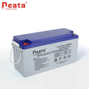 Neata <span class=keywords><strong>LiFePo4</strong></span> 배터리 리튬 이온 배터리 공장 직매 12v <span class=keywords><strong>24v</strong></span> 100ah 태양광 발전 야외 캠핑 비상 전원 - Product Image 1