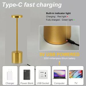 LED Cordless Touch Table Lamps Rechargeable Desk Lamp 3Colors Adjustable <b>Bedside</b> Creative Ambient <b>Light</b> Bar Room Decor <b>Light</b> - Product Image 4
