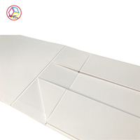 Boîte cadeau magnétique de luxe personnalisée en papier pour petites entreprises, boîte cadeau magnétique blanche personnalisée en papier doré, vente en gros