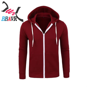 Sudadera con capucha y cremallera completa para hombre, de punto, color liso, para primavera, otoño e invierno, chaqueta polar. - Product Image 4