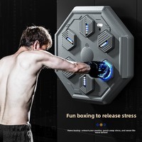 Équipement d'entraînement de boxe électronique intelligent KDST Home avec cible murale et sac de sable Modèle 1508 Gris