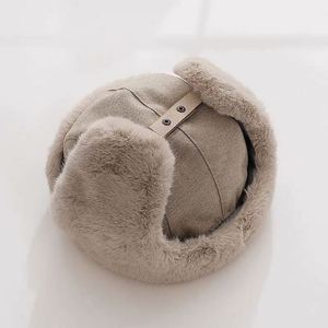 Fleece Men Women Winter Warm Trapper <b>Hat</b> Fashion Splicing Style Ear protection Thickened Outdoor Cold Winter <b>Hat</b> - Product Image 5